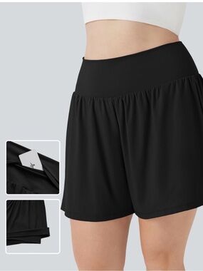HALARA SoftlyZero™ Airy Super High Waisted 2-in-1 Cool Touch Yoga Shorts Pockets